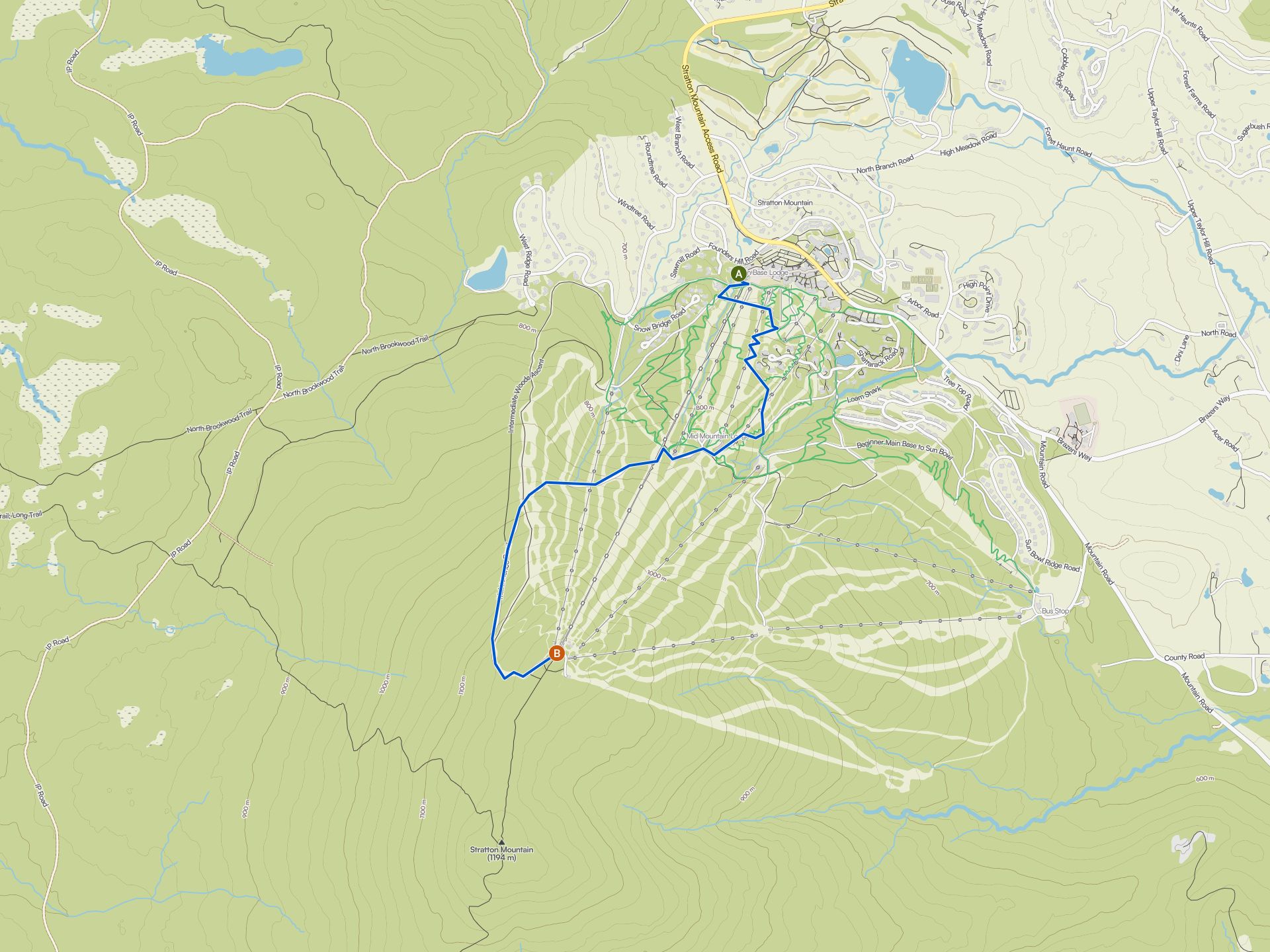 The best walks and hikes around Stratton Mountain | Komoot